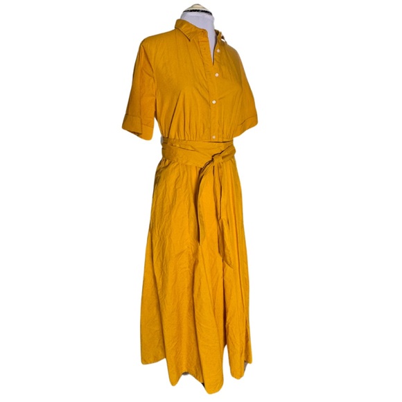 knee length dresses for ladies Butter Yellow Amie Halterneck Midi Dress